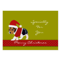 Christmas Holiday Gift Tag (Dog) - Personalize Business Card