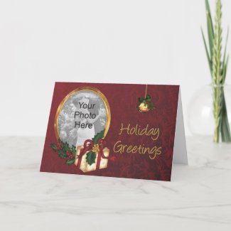 Christmas Holiday Greetings Photo-Cards card