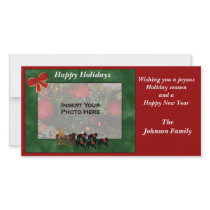 Christmas Holiday Greyhounds Sleigh Photo Card photo cards by SmilinEyesTreasures Christmas Holiday Greyhounds Sleigh Photo Card photo cards