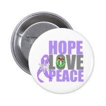 Christmas Holiday Hope Love Peace General Cancer Buttons