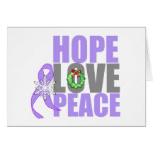 Christmas Holiday Hope Love Peace General Cancer Greeting Card