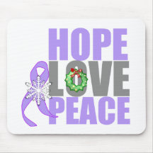 Christmas Holiday Hope Love Peace General Cancer Mousepad