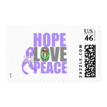 Christmas Holiday Hope Love Peace General Cancer Postage Stamp