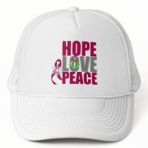 Christmas Holiday Hope Love Peace Myeloma hats