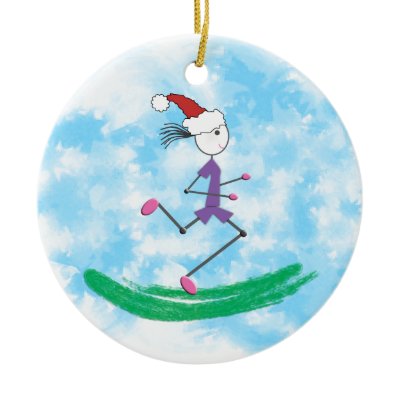 Christmas Holiday Lady Runner Christmas Ornaments