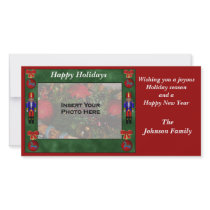 Christmas Holiday Nutcracker Ornament Photo Card photo cards