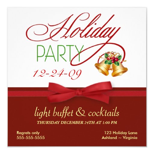 Christmas Holiday Open House Invitations | Zazzle