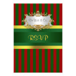 Christmas Holiday Party Invite Suite Red Grn Gold