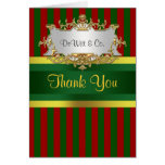Christmas Holiday Party Invite Suite Red Grn Gold Greeting Card