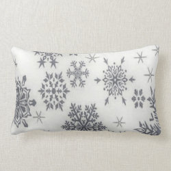 Christmas Holiday Pattern Snowflake Pillow