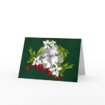 Christmas Holiday Poinsettia Photo-Cards