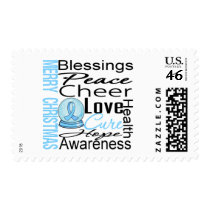 Christmas Holiday Prostate Cancer Collage Stamp