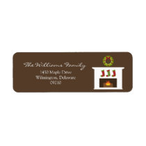 Christmas Holiday Return Address Labels