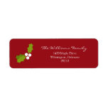 Christmas Holiday Return Address Labels