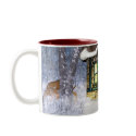 Christmas Holiday Scene mugs