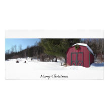 Christmas, holiday, season, greetings custom photo card