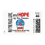 Christmas Holiday Snow Globe 1 AIDS Stamps