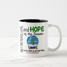 Christmas Holiday Snow Globe 1 Autism Coffee Mug