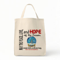 Christmas Holiday Snow Globe 1 Brain Cancer bags