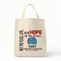 Christmas Holiday Snow Globe 1 Brain Tumor bags