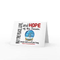 Christmas Holiday Snow Globe 1 Brain Tumor Greeting Cards