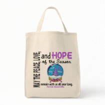 Christmas Holiday Snow Globe 1 Cancer bags