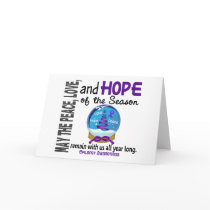 Christmas Holiday Snow Globe 1 Epilepsy Greeting Card