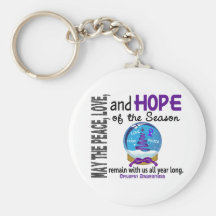 Christmas Holiday Snow Globe 1 Epilepsy Key Chains