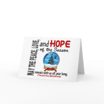 Christmas Holiday Snow Globe 1 Melanoma Greeting Card