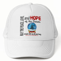 Christmas Holiday Snow Globe 1 Melanoma hats