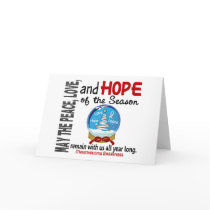 Christmas Holiday Snow Globe 1 Mesothelioma Card