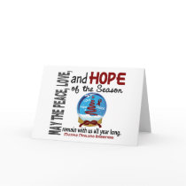 Christmas Holiday Snow Globe 1 Multiple Myeloma Greeting Card