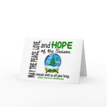 Christmas Holiday Snow Globe 1 Organ Donation Cards