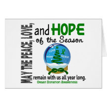 Christmas Holiday Snow Globe 1 Organ Donation Cards
