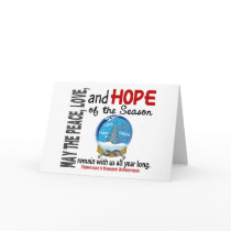 Christmas Holiday Snow Globe 1 Parkinson's Disease Greeting Card