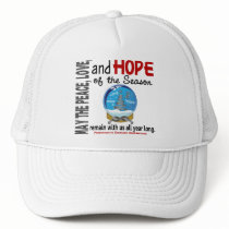 Christmas Holiday Snow Globe 1 Parkinson's Disease hats