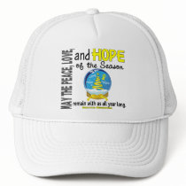 Christmas Holiday Snow Globe 1 Sarcoma hats