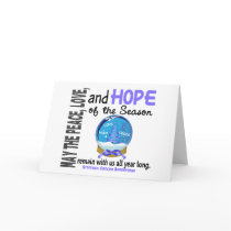 Christmas Holiday Snow Globe 1 Stomach Cancer Cards