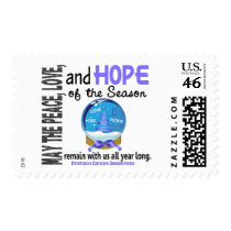 Christmas Holiday Snow Globe 1 Stomach Cancer postage by awarenessgifts Christmas Holiday Snow Globe 1 Stomach Cancer postage