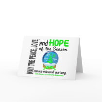 Christmas Holiday Snow Globe Non-Hodgkins Lymphoma Cards