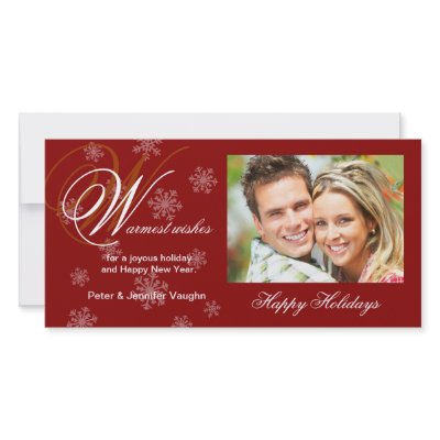 Christmas Holiday Snowflake Photo Cards by SquirrelHugger