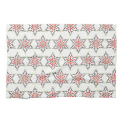 Christmas Holiday Stars Patterns for Xmas Kitchen Towels