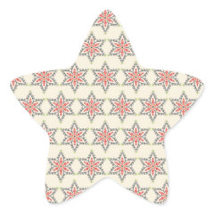Christmas Holiday Stars Patterns for Xmas Star Stickers