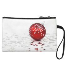 Christmas Holiday Stars Wristlet Clutch