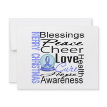 Christmas Holiday Stomach Cancer Collage invitations