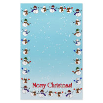 Christmas Holiday Writing stationery