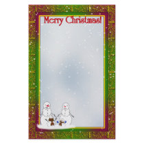 Christmas Holiday Writing stationery