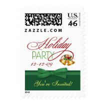 Christmas Holidays Party Postage Stamps