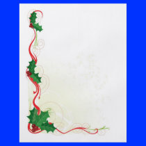 Christmas Holly Border Flyer