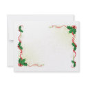 Christmas Holly Border invitations